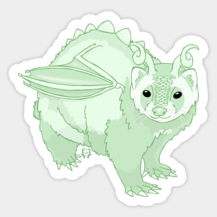 Tule the Dragon Ferret Sticker